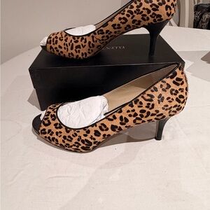 Ellen Tracy Leopard Print Heels